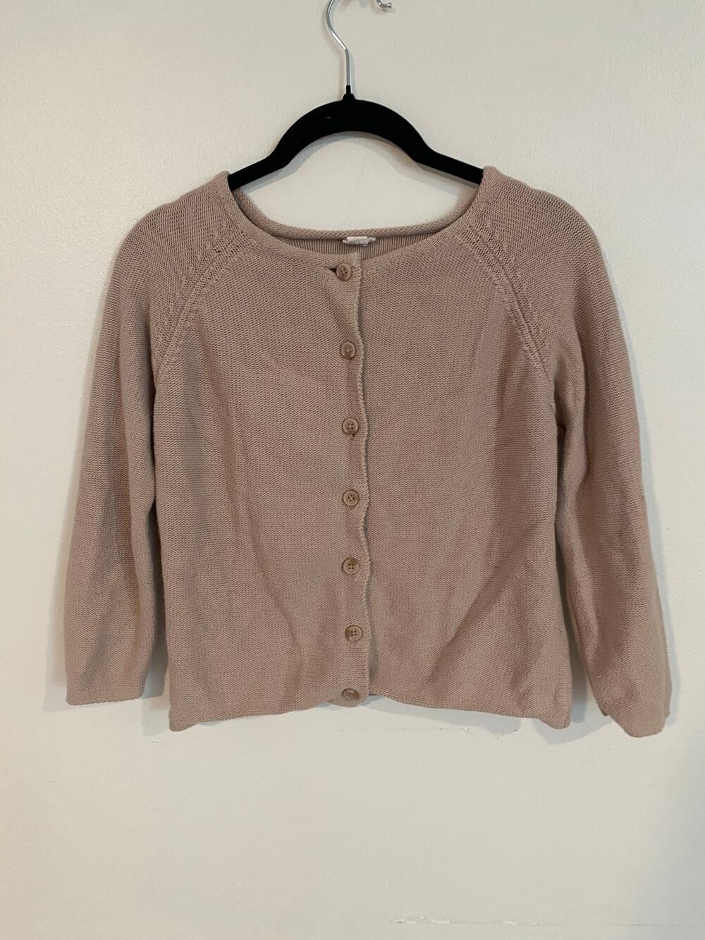 Jamie Kay knitted girls blush Simple Cardigan in Rosebud sweater 7Y